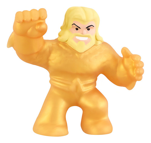 Muñeca elástica Aquaman Gold Armor, Goo Jit Zu Minis