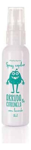 Kit Spray Capilar Mata Piolho Arruda Citronela + Pente Fino