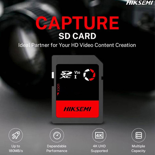 Tarjeta Memoria Sd Hiksemi Capture 512gb P/ Cam. Fotográfica