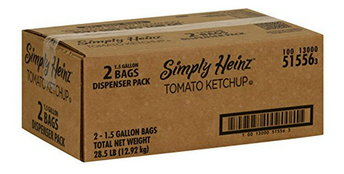 Pack De 2 Dispensadores De Ketchup Heinz, 1.5 Gal. Cada Uno