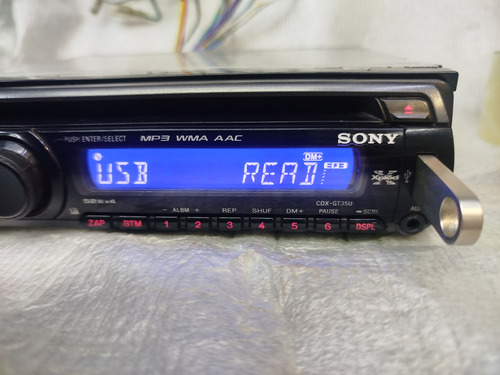 Autoestéreo Sony Cdx Gt35u Bt Audio Adaptado Usb Mp3