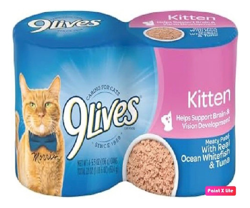 9lives Wet Kitten Food, Paté (paquete De 4)