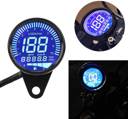 Medidor Velocímetro Motocicleta 12v Dc Universal Digital