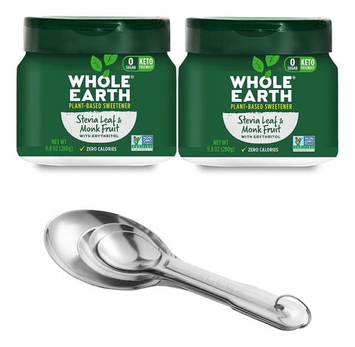 Whole Earth Sweetener Co. Edulcorante De Hoja De Stevia Y Fr