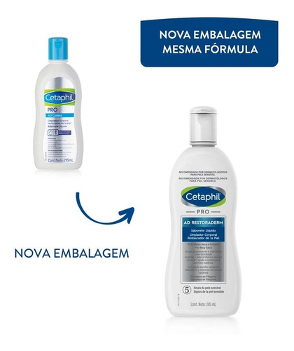 Kit Cetaphil Restoraderm Pro Ad Control 1 Loção 2 Sab 295ml