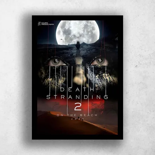 Quadros Decorativos Game Death Stranding 2 On The Beach Preto Modelo 6