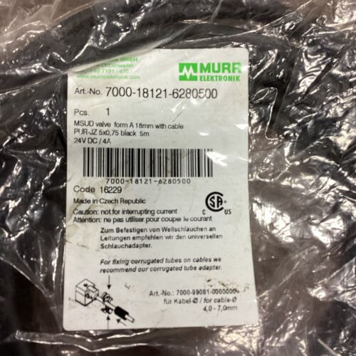 Murr Elektronik 7000-18121-6280500 Msud Valve With Cable Cce