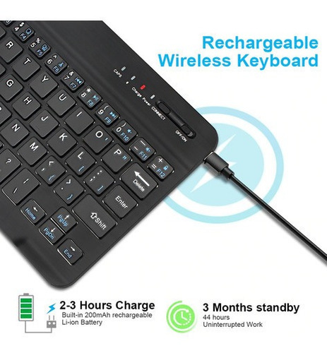 Kit De Teclado Ratón Bluetooth Y Soporte Para Teléfono Celul