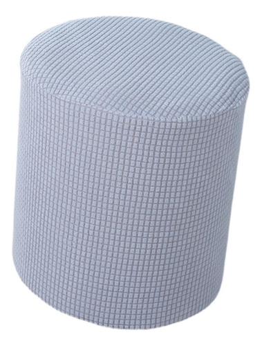 Funda Otomana Redonda, Funda Elástica Para Gris Claro