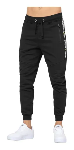 Pants Gamerican Hombre Negro Algodon Poliester Lary