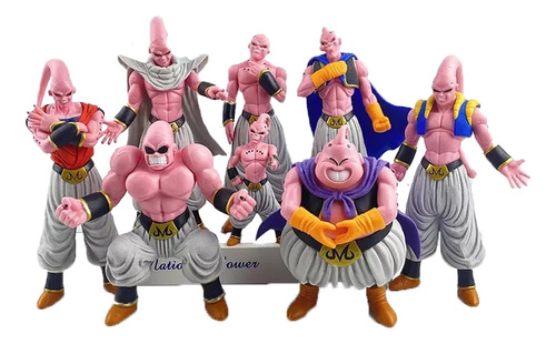 Set Figuras Majin Buu Transformaciones 8 Pzas Grandes