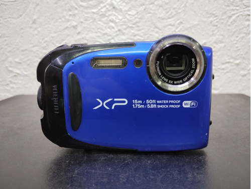 Cámara Digital Fujifilm Fine Pix Xp80 Azul Con Detalle Usada