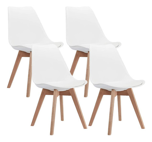 Mid Century Modern Dsw Silla Auxiliar Con Patas De Made...