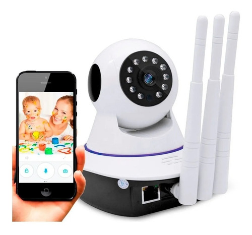 Imagem 4 de 4 de Câmera Segurança Ip Sem Fio Wi-fi - Monitora Seu Filho 24hrs