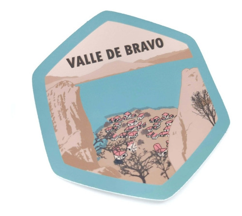 Imagen 2 de 2 de Calcomanía Sticker Pueblo Mágico Valle De Bravo