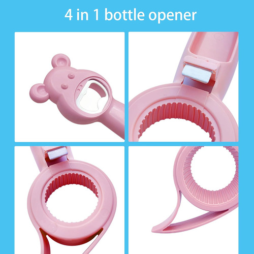 Abridor De Botellas De 4 En 1, Bonito Oso Multifunción, Her