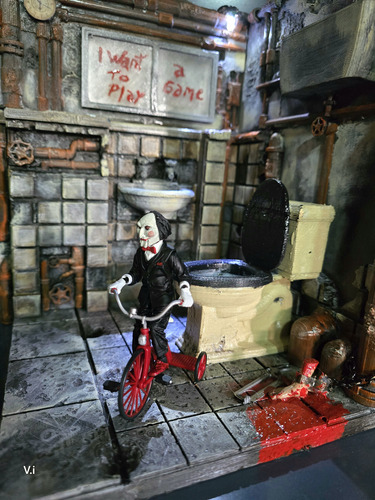 Saw Neca Tamaño Maqueta Diorama Para Escala Neca O Similares
