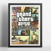 Comprar Cuadro Gamer - Grand Theft Auto San Andreas - Gta Cover Art