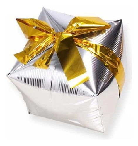 16 Globo Forma De Orbz Cubo Liso #22 Orbz Metalico