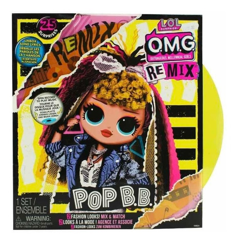 Nuevas Lol Surprise Omg Remix Pop Bb 25 Sorpresas Con Vinil (Usado)