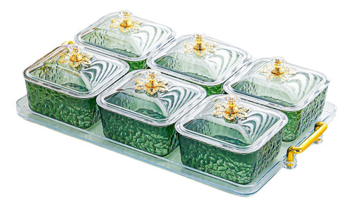 Plato De Frutos Secos En Tarro De Galletas Verde De 6