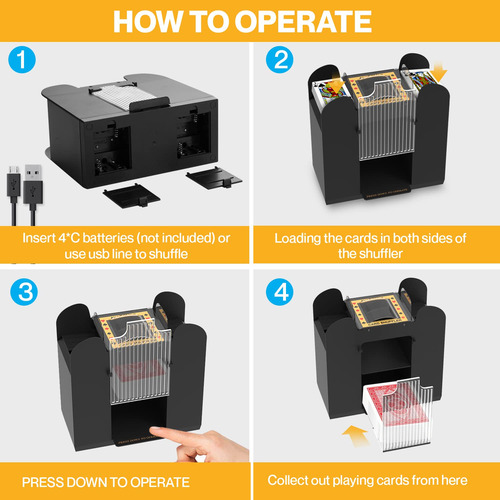 Barajador Automático De Cartas Máquina Electrónica De