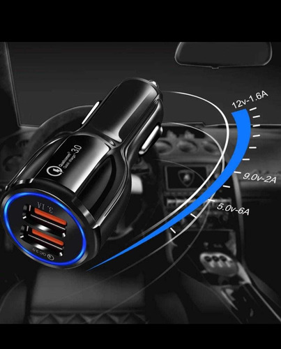 Imagen 3 de 3 de Cargador De Teléfonos Móviles Smartphone Celular Del Carro