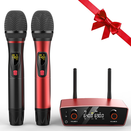 Wireless Microphone System For Karaoke Singing - Dual Wirele