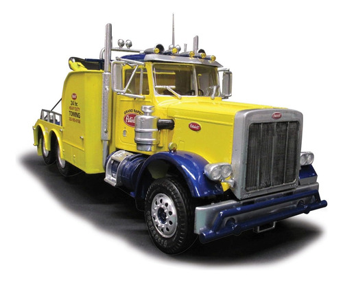 Camión De Remolque Amt Peterbilt 359 Escala 1/25 Negro