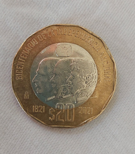 Moneda De 20 Pesos Bicentenario De La Independencia De Nacio