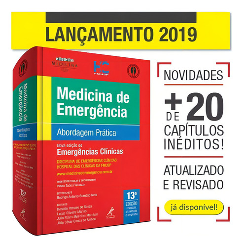 medicina de emergência abordagem pratica: abordagem prática, de VELASCO/BRANDAO NETO. Editorial Manole, edição 13 em português
