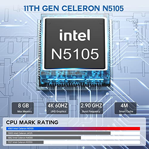 Mini Pc Kamruki Ak1 Pro, Intel N5105 De 11.ª Generación (has