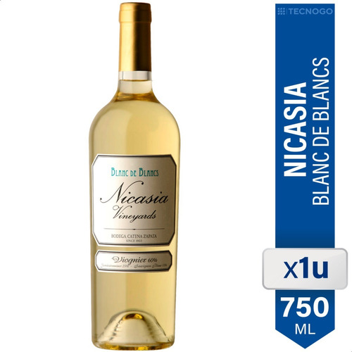 Vino Nicasia Vineyards Blanc De Blancs 750ml Blanco Botella