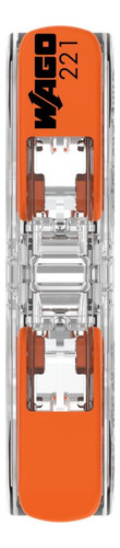 100 Conectores De Emenda P/ Condutores 4mm² 2 Polos 32a Wago