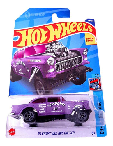 Hot Wheels - 2/5 - '55 Chevy Bel Air Gasser - 1/64 - Hcvw89