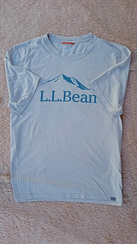 Playera De Caballero L.l. Bean Talla M Color Gris 