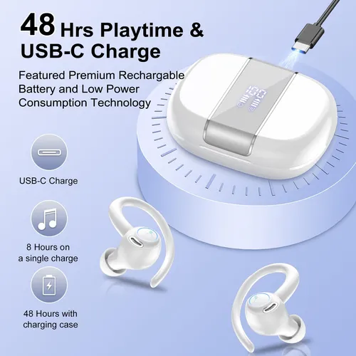 Auriculares Inalámbricos Casan Sport Bluetooth 5.3 Para Colo