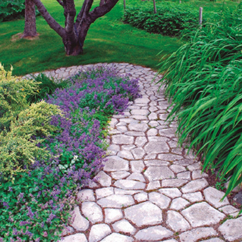 Moldes Para Fabricar Senderos De Jardín De Hormigón Forma Irregular