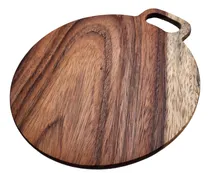 Comprar Tabla Redonda De Parota Quesos Pizza Plato Carne Charcutería