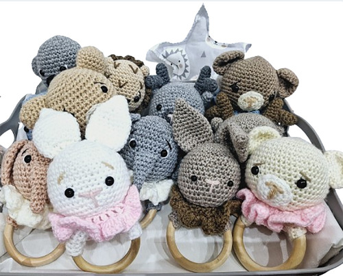 Sonajera Crochet Animalitos Bebes