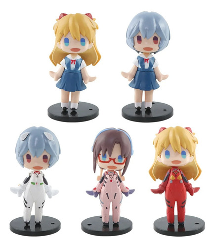 Figuras Evangelion X5 Neo Genesis Asuka Rei Misato Animados