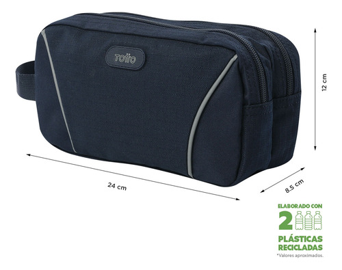 Totto Lapicera Con Doble Bolsillo Zurich 2.0 Azul Oscuro Lisa