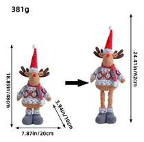 Comprar 3 Muñecos Navideños Expandibles, Hermosos Muñecos De Alce