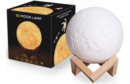 Lampara Luna, Lampara Para Escritorio 3d