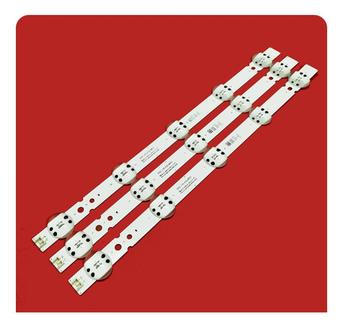 3 Tiras Con 5 Leds Tv 43 Compatible Con 43lm6300pub 43lm6300