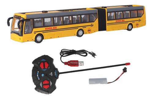 Rc Bus Toy A Escala 1:48 Para Escuela, Avance, Retroceda, Gi