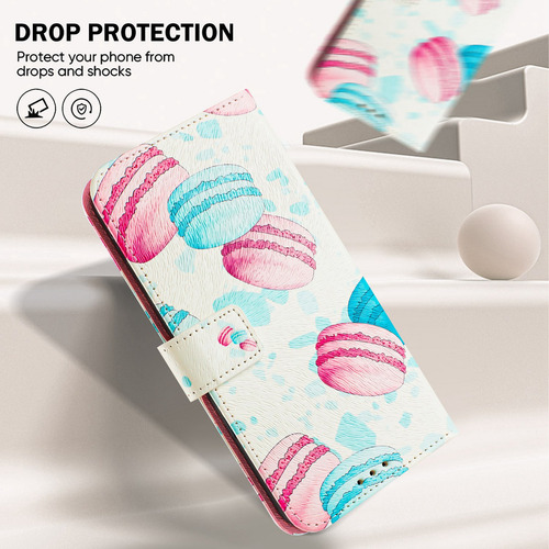 Funda Tipo Cartera De Piel A Prueba De Golpes Para Teléfono Inteligente Huawei P Ch0517