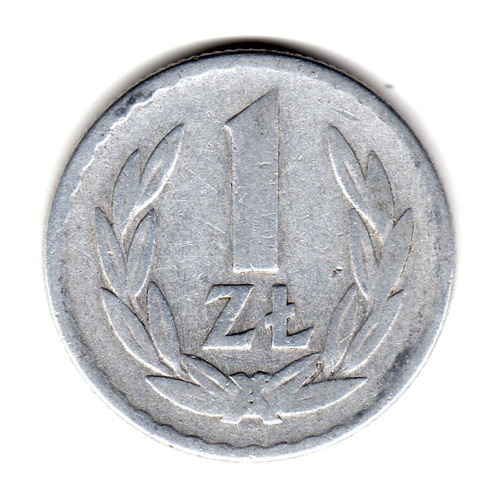 Polonia Moneda De 1 Zloty Año 1968 Km#49.1 Fecha Escasa
