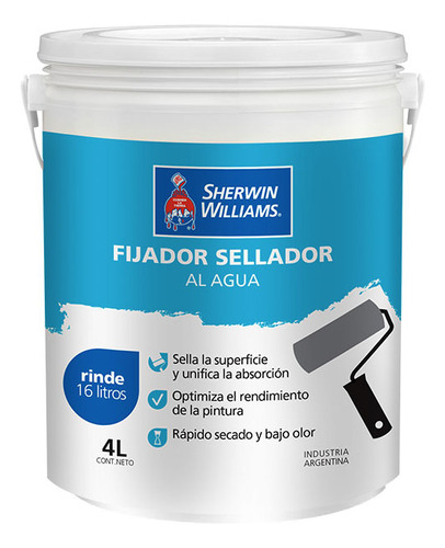 Sellador Fijador Probase Al Agua X 4lts Sherwin Williams - Prestigio