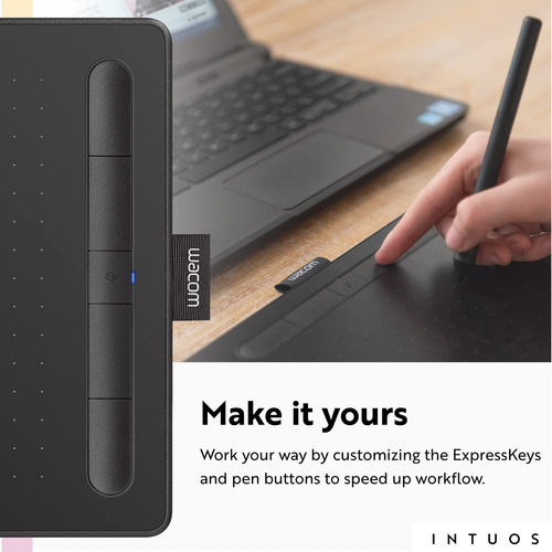 Tableta De Dibujo Intuos Wacom 7.9 X 6.3 Negra